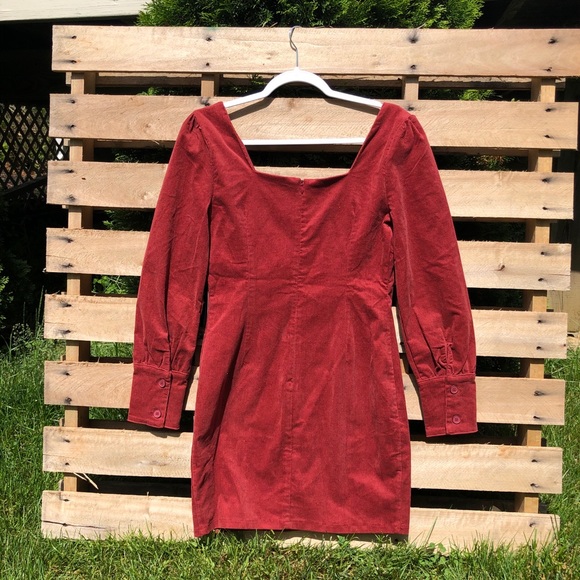 Lulus red long sleeve dress - Picture 3 of 4